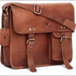 high profile corporate gifting wildhorn classic leather 13 5 inch laptop messenger bag for men easy to carry office use 861